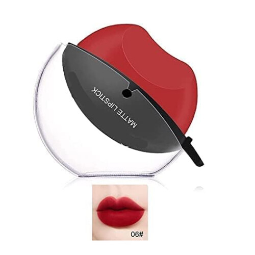 Waterproof Matte Lipstick Set, Long Lasting Non Stick Cup Crayon for Full Coverage, 2 Pack Red Maroon 2