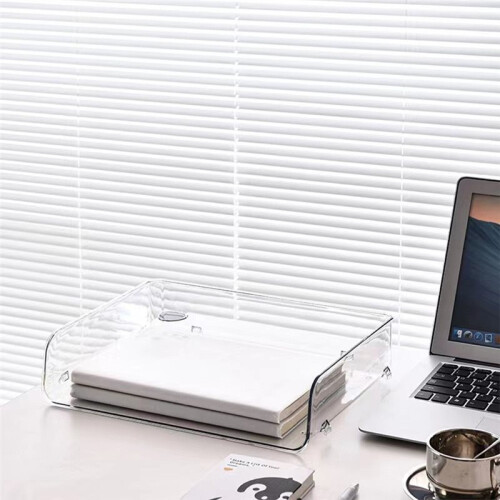 A4 Document Paper Organizer Magazine Organizers Stackable Brochure Holder with Stable Base 2
