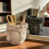 Buddha Statue Pen Holder - Home Storage Ornament for Office Desktop Grey 3