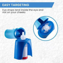 2Pcs Reusable Eyedrops Holder Eye Drops Bottle Helper Eye Ointments Drops Holder Device Eyedrop Guide Aid Care Tool