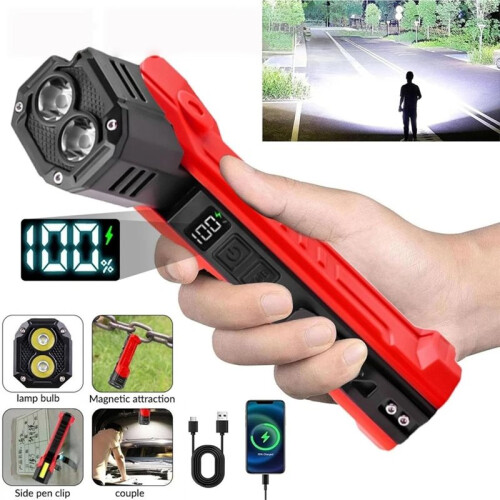Rechargeable Magnetic Work Lights 180 Adjustable Magnetic Flashlight 2