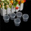 100Pcs Small Plastic Disposable Sauce Cups with Lids for Food Storage 2