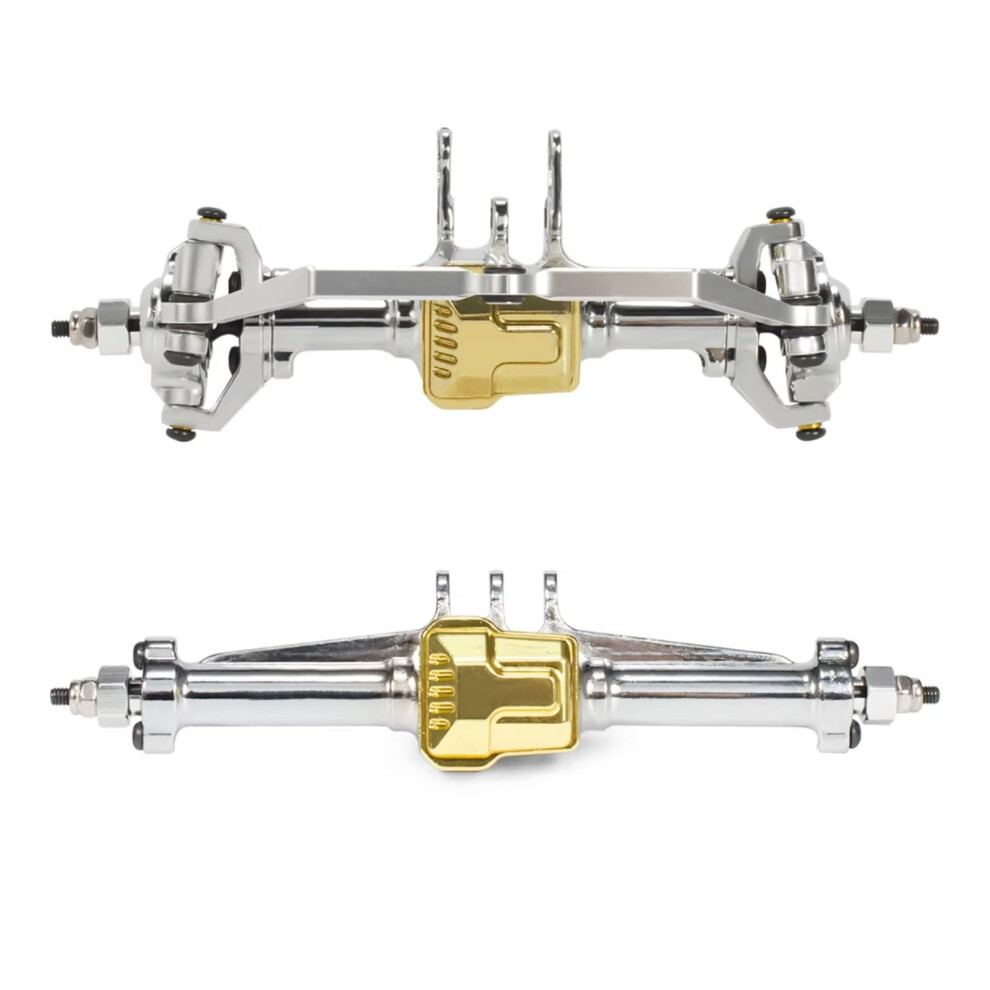 Rc Car Axle Upgrade Metal Front And Rear Axles For Trx4m 1/18 Defender Bronco K10 Crawler Silver 9169991586014