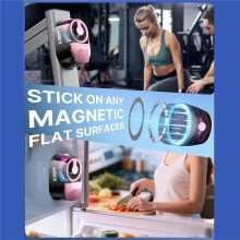 Speaker with Wireless Earbuds, Magnetic Portable 5.4 Speaker with RGB Lights, Magnetic Mount
