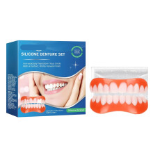 Silicone Denture Set for Instant Smile Enhancement, Comfortable Fit, Temporary Gap Coverage (2PC)
