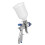 1.4mm/0.06in Paint Sprayer Professional Gravity Feed Air Sprayer High Atomization Pneumatic Sprayer 2