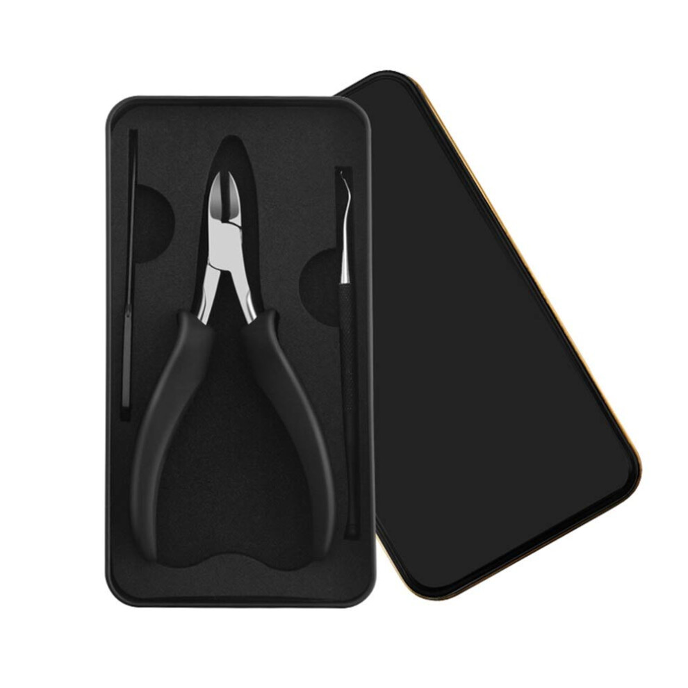 Professional Manicure Set 3pcs Stainless Steel Nail Clippers Pedicure Kit for Nail Correction and Grooming