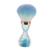 Soft Nail Dust Brush for Acrylic Nails with Large Brush Head and Ergonomic Skyblue Handle