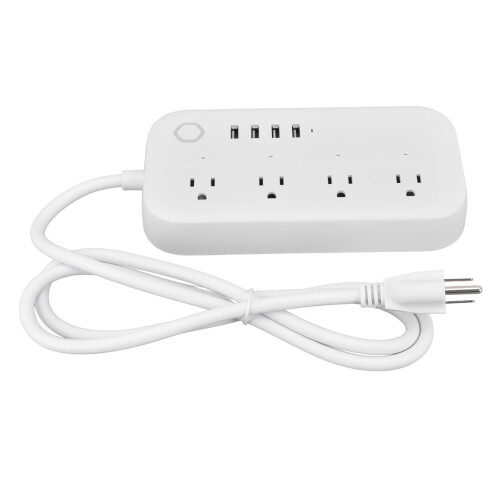 Regleta inteligente WiFi con 4 enchufes y 4 puertos USB. 2