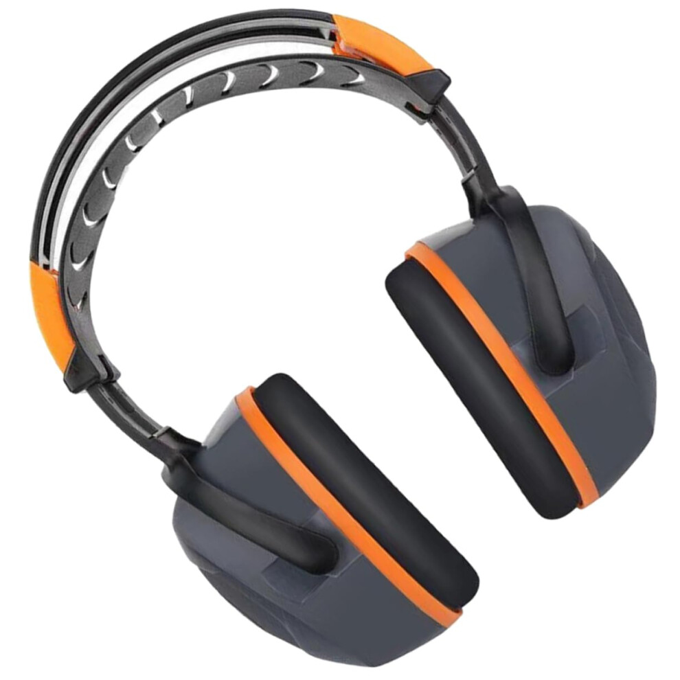 Noise Reduction Earmuffs Hearing Protection Headphones For Construction Power Tools Gray Adjustable 9169991558073
