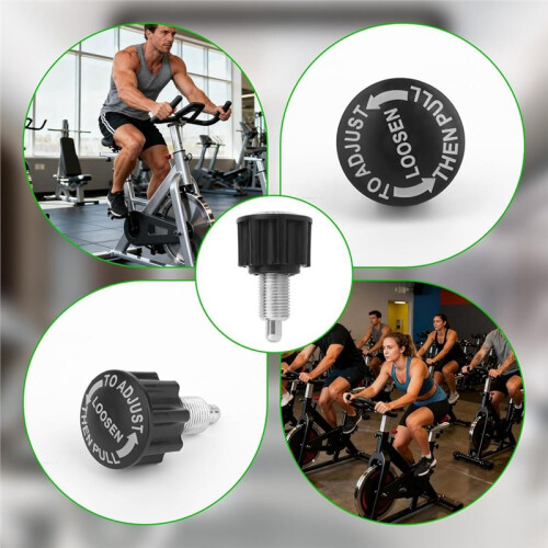 2pcs Pull Pin Knobs, Bike Height Adjusting Knob Exercise Bike Replacement Parts for Weightlifting Machine 2