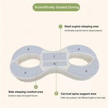 Almohada Facial, Almohada Antiarrugas para Dormir de Lado, Espuma Viscoelástica Que Protege el Cabello y la Piel, Almohada de Belleza para Dormir de