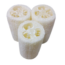 Natural Loofah Bath Sponge for Deep Exfoliation and Dead Skin Removal, Reusable Body Scrubber Pad