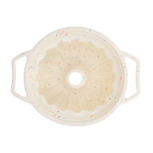 Forma canelada anular para bolo – Silicone de qualidade alimentar, 10,5 x 25