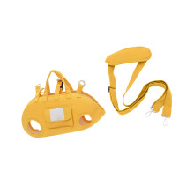 Hundetragetasche, Handtasche für Reisen, weiche Tasche-Gelbes S