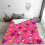 Flannel Throw Blanket with Red Heart Design100x70cm 2