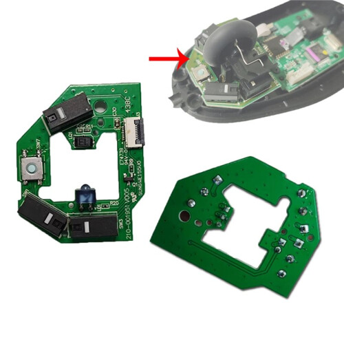 Replacement PCB Board with Micro  for  MX518 Mouse Wired Mouse Micro Button Board Repair Part Accessories 2