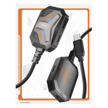 Dock Station 4 In 1 di Tipo C, Convertitore Splitter per Cavo Stereo da USB C A 3,5 mm, Trasferimento Audio, Chiamate Telefoniche, Estensione per