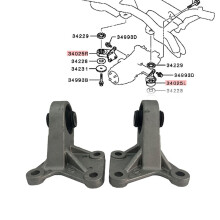 1Pair MN101361 MN101362 Rear Diff Support Bracket for Outlander CW4W CW5W GF6W GF7W ASX GA2W GA3W GA6W