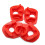 1 Set Red Polyurethane Engine Motor Mount Insert for   Si  Integra RSX 16.1110R 5