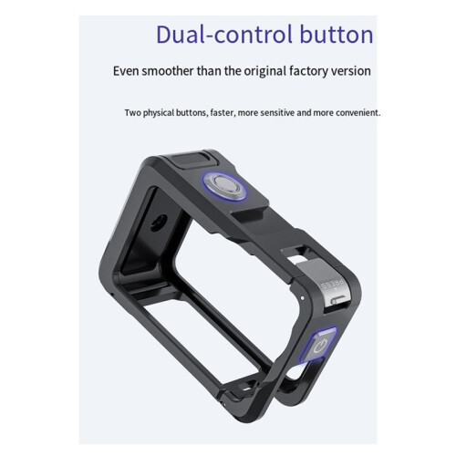 Metal Protective Case for  Action 6 Double-Opening Full-Coverage Cage Expansion Rabbit Cage with Cold Shoe Mounts