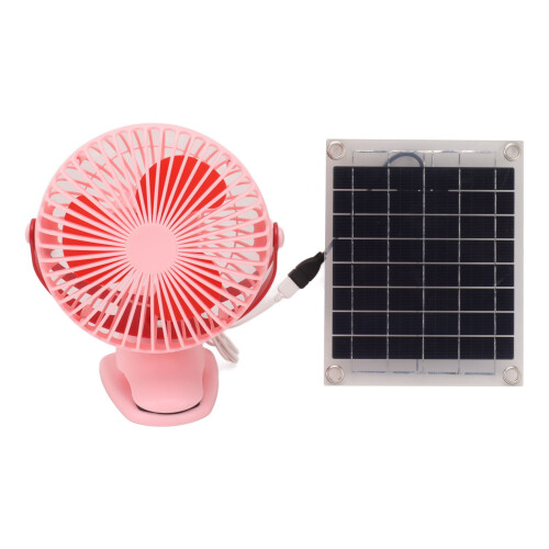 10 W Monokristall-Solarventilator Pink, 21,5  17,5 cm 2