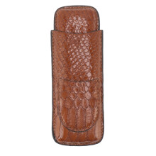 Estuche para puros de 2 piezas en piel sintética.
