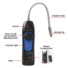 Leak Detector for Freon CFC HFC Halogen Gas Refrigerant Detector Air Conditioner Refrigerant Detector Gas Meter