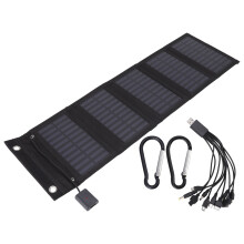 15W opvouwbaar zonnepaneel – waterdicht, USB-uitgang, draagbaar