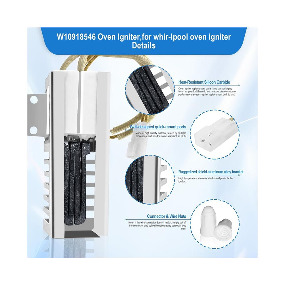 W10918546 Oven Igniter For Gas Stove,For Oven Igniter 6033075560883