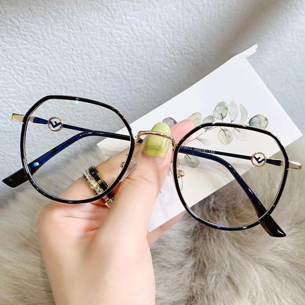 Roc-Electron (Black, Blue Membrane) Korean Light Glasses For Gaming & Reading