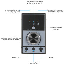 Multimedia USB Volume Controller Knob for PC 3 Modes Plug & Play Mute Button
