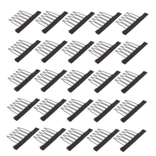 25pcs Metal Wig Clips Comb Set for Wig Making, Secure Grip Design, Easy Sew and Durable Use