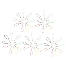 50pcs Lobster Clasp Lanyard Clips for DIY Jewelry Keychains Name Tags Phone Straps Random Color