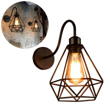 Sconce Balla Iarainn Thionsclaíoch le Sealbhóir E27