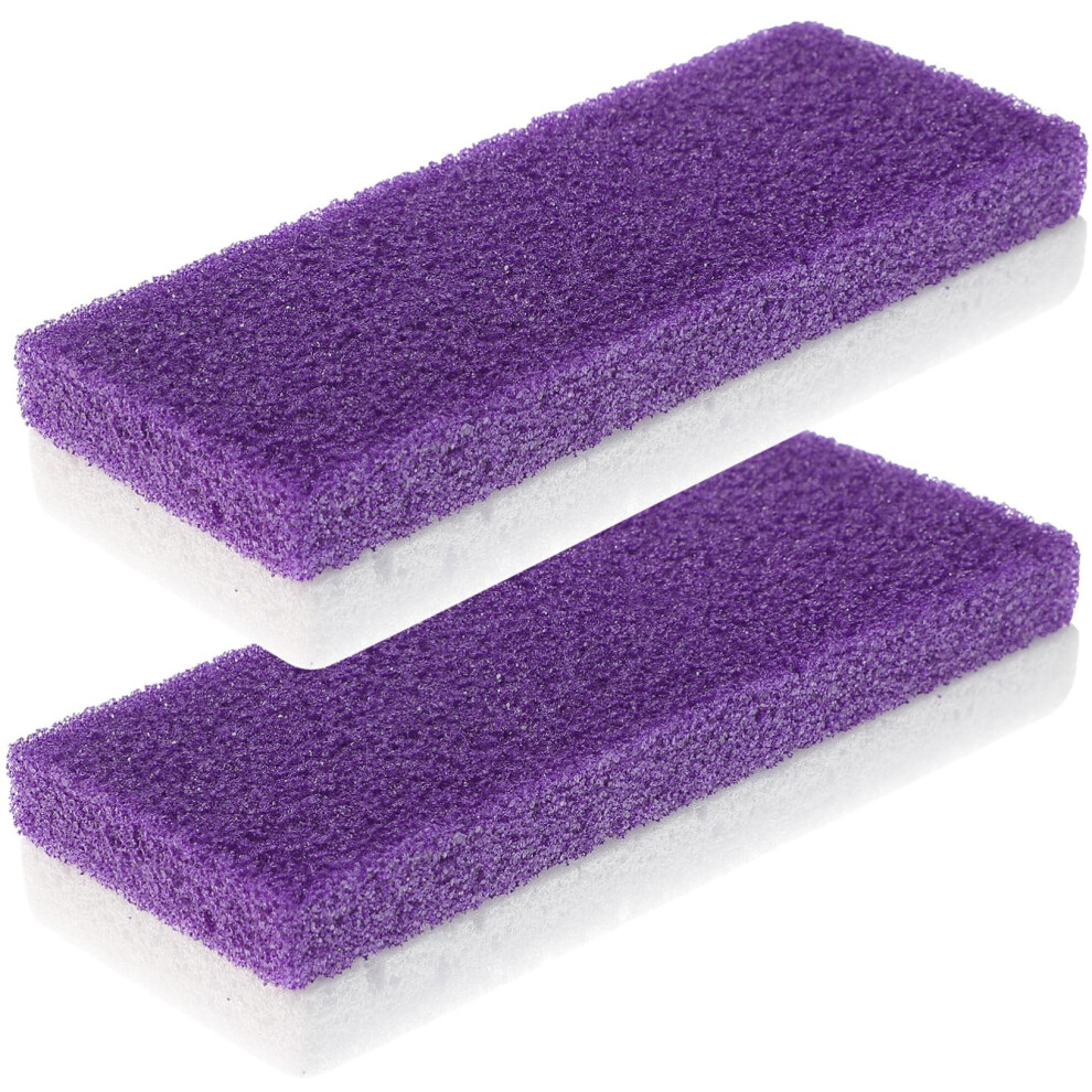 2pcs Natural Pumice Stone Foot Scrubber Callus Remover for Deep Exfoliation and Heel Care