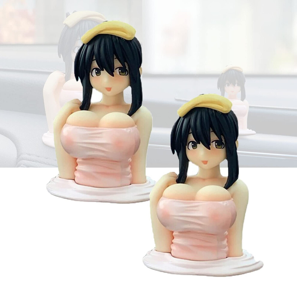Car Dashboard Ornaments Bobblehead Dolls Motionresponsive Cute Anime Dual Figurine Set 9073542571704