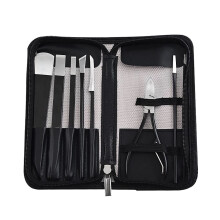 Manicure Set 8 Piece Professional Stainless Steel Nail Clippers Kit with Precision Blades for Travel