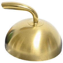 Tragbarer 15 cm großer- Goldgeschwungene Oberseite