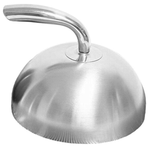 Rostfreier Stahl, 15 cm,-Silberne gebogene Oberseite