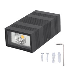 Aluminiumslegeringskonstruksjon, LED utendørs vegglampe for energieffektiv belysning, moderne dekorativ lampe gir stil til eksteriøret ditt, oppe
