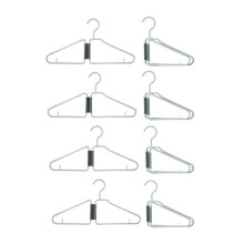 8Pcs Foldable Hangers, Plastic Foldable Hangers, Portable Folding Clothes Hanger, Foldable Travel H