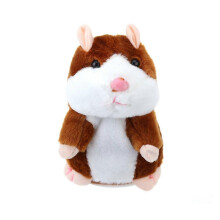 Talking Hamster Plush Toy Repeats What You Say Mimicry Pet Toy Electronic Record Toy for Kids Early