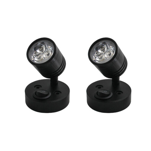 τεμάχια 12v φως ανάγνωσης LED σποτ τοίχου κομοδίνου διακόπτης με ρύθμιση ένταση