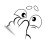 Funny Expression Smiles Face Sticker Cartoon Adhesive-SCQ1982 1