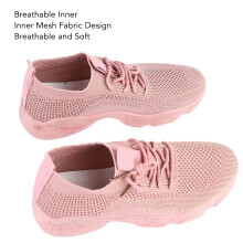 Women's Pink Knit Sneakers 38