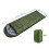 Comfortable Green Waterproof Mummy Sleeping Bag with Hood 2