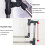 Adjustable Embroidery Stand with Wheels, Height Adjustable Cross Stitch Floor Frame for Needlework Organizer 3