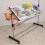 Adjustable Embroidery Stand with Wheels, Height Adjustable Cross Stitch Floor Frame for Needlework Organizer 4
