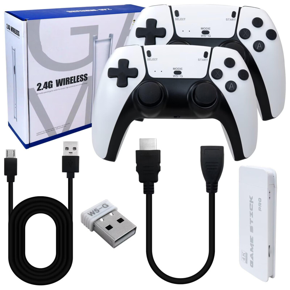 Retro Game Console With 20000+ Builtin Games, 64Gb Card, 4K Hdmi, 23 Emulators, 2.4G Wireless Control 9092120810301